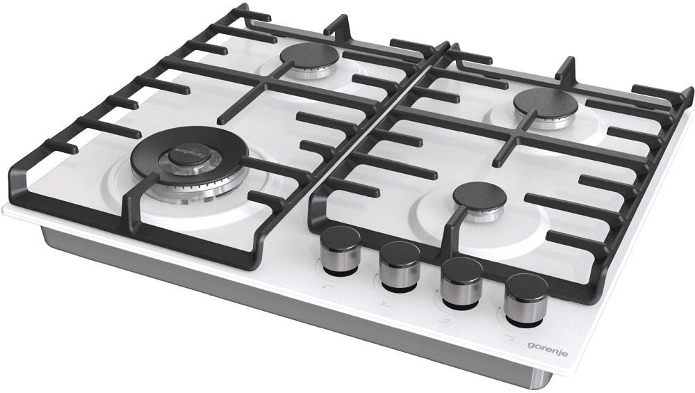 Газовая варочная поверхность Gorenje GW642SYW белый фото 8