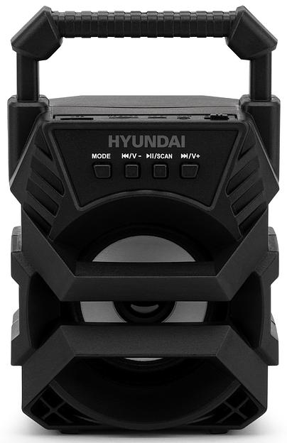 Колонка порт. Hyundai H-PS1000 черный 9W 1.0 BT/USB 10м 500mAh фото 2