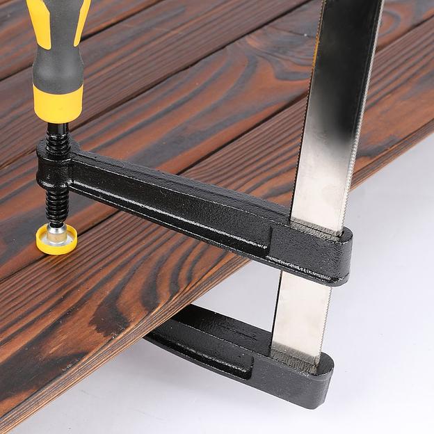 Струбцина F-образная Deli DL111230 300x120 мм, макс. усилие зажима 2000N, резьба 12мм фото 9