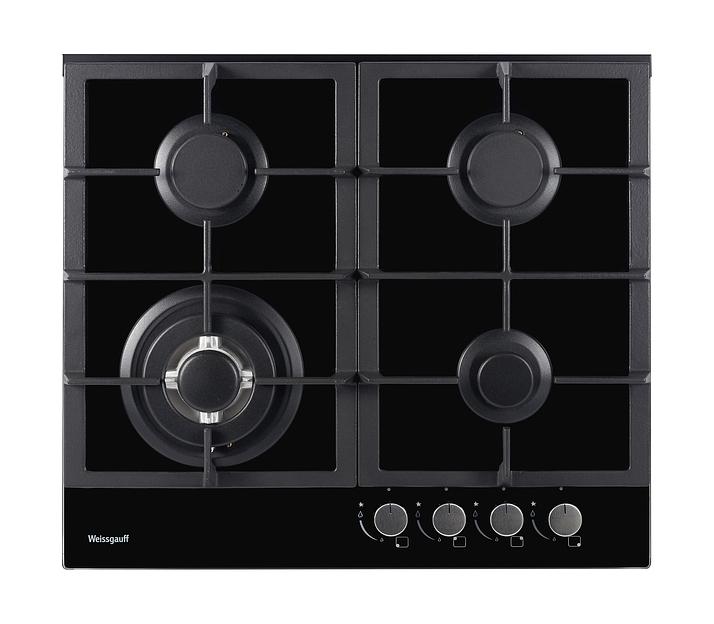 Газовая варочная поверхность Weissgauff HGG 641 BGh черный фото 1