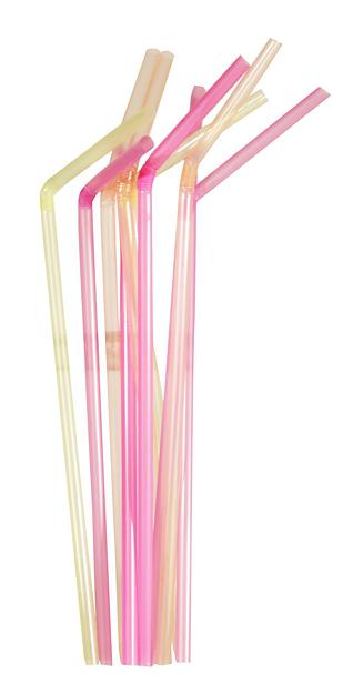 Трубочки кокт. 0,5*21 см. 1000 шт/уп. гофрир. флуоресцент. /1/12/ фото 1