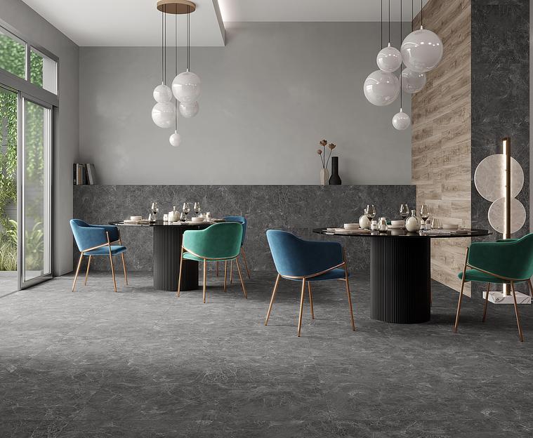 Runa nero керамогранит графитовый матовый структурный 60x60 опт фото 2