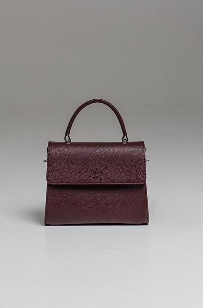 Женская стильная сумка тёмно-бордовая опт фото 1