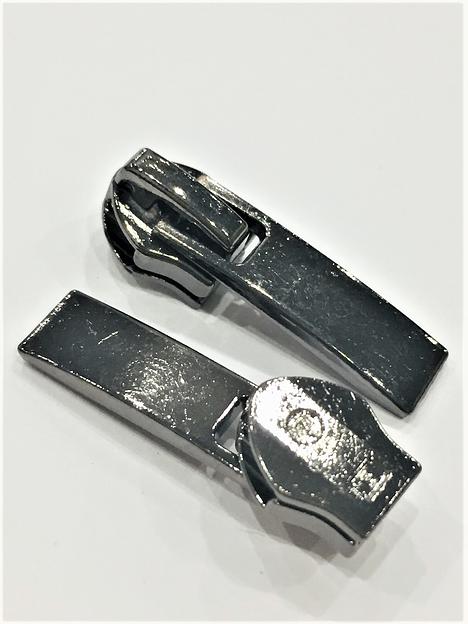 Бегунок спираль №7 Темный никель обувной фото 1