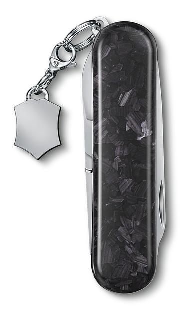 Нож перочинный Victorinox Classic Brilliant Carbon (0.6221.90) 58мм 5функц. черный/серебристый подар.коробка фото 3