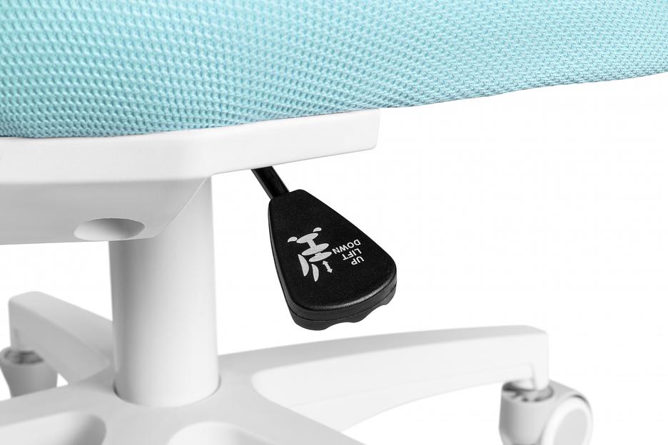 Кресло детское Cactus CS-CHR-3594BL голубой крестов. пластик белый фото 7