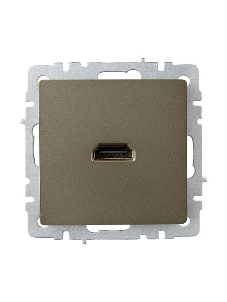BRITE Розетка HDMI РHDMI-0-БрШ шампань фото 2