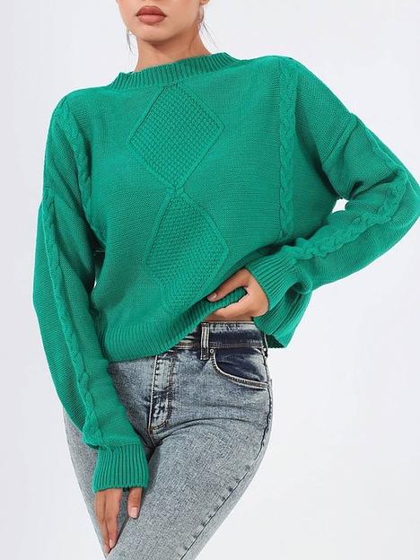 Женский свитер с мини воротником стойкой опт фото 1