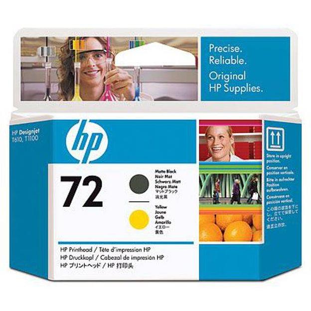 Печатающая головка HP 72 черная матовая и желтая (6000 стр) фото 1