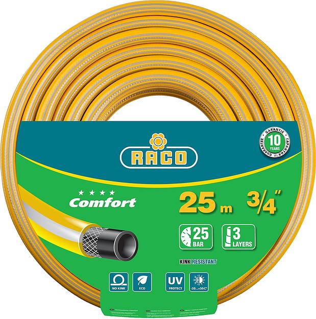 RACO COMFORT, 3/4″, 25 м, 25 атм, трёхслойный, армированный, поливочный шланг (40303-3/4-25) фото 1