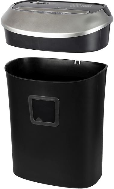 Шредер Cactus CS-SH-P6 черный (секр.P-4) фрагменты 10лист. 21лтр. скрепки скобы пл.карты фото 4