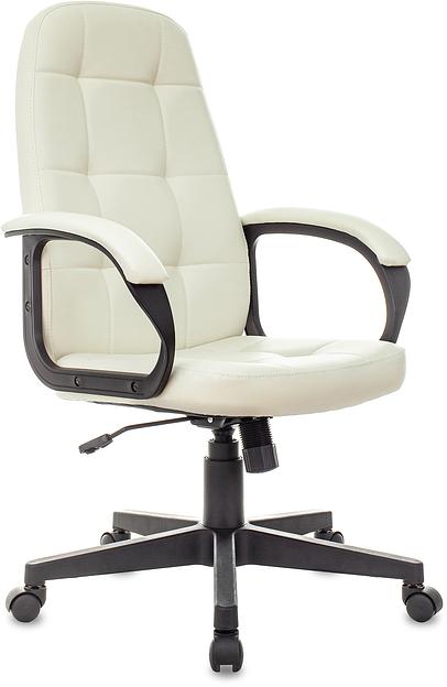 Кресло руководителя Бюрократ CH 002 слоновая кость OR-10 эко.кожа крестов. пластик фото 1