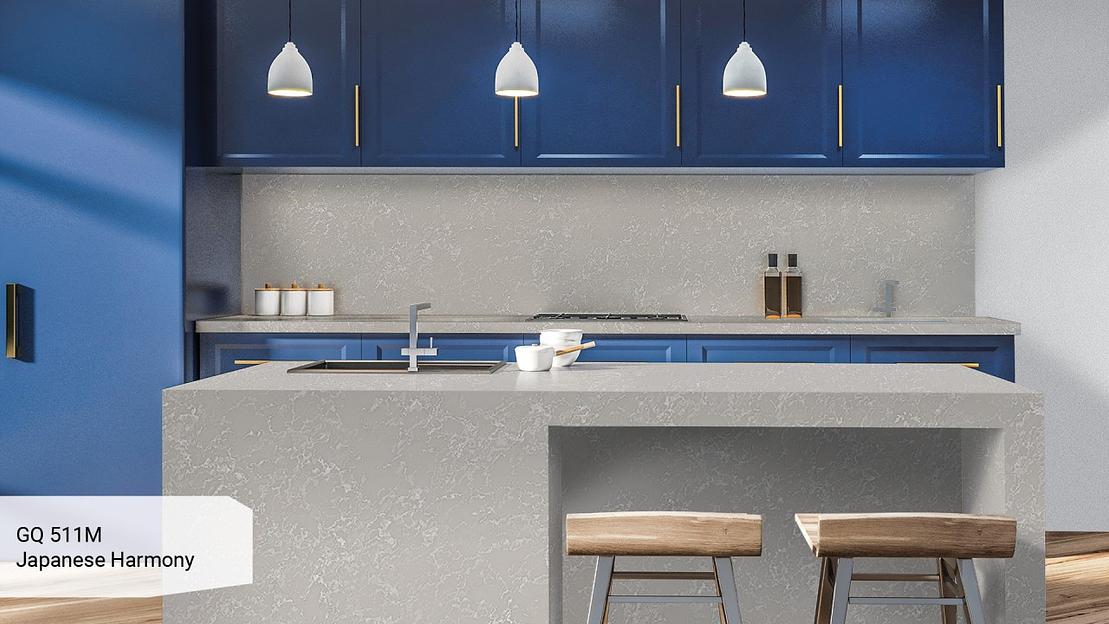 Кварцевый камень Grandex quartz «GQ 511M Japanese Harmony» ОПТ фото 4