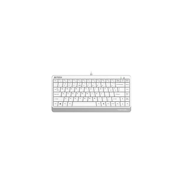 Клавиатура A4TECH Fstyler FKS11, USB, белый серый [fks11 white] фото 1
