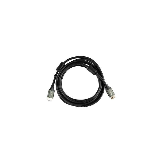 Кабель аудио-видео Buro HDMI (m) - HDMI (m), ver 2.1, 3м, GOLD, ф/фильтр, черный [bhp-hdmi-2.1-3g] фото 1