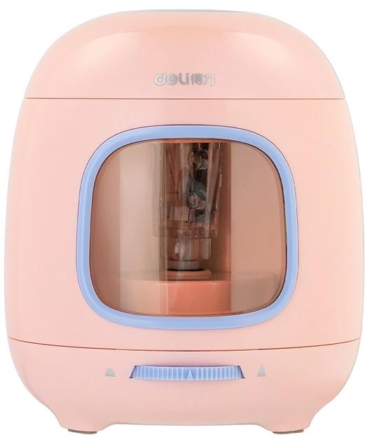 Точилка для карандашей электрическая Deli VA13 VA13ROSE 1 отверстие пластик розовый (от 2-х батареек АА или USB) фото 1