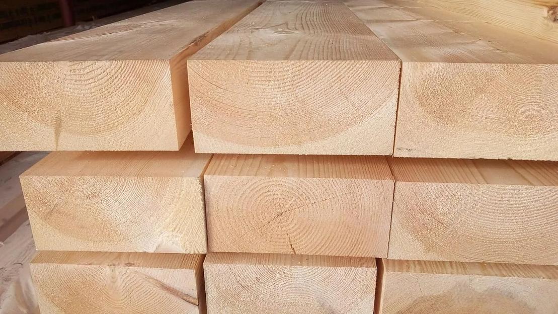 Брус из сосны или ели 75х150х6000 мм фото 2