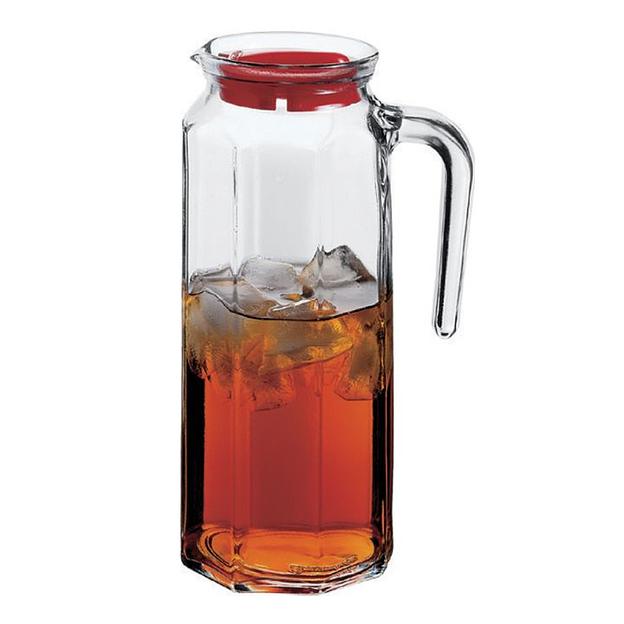 Кувшин 1 л. d=92 мм. h=250 мм. с голубой крышкой Кошем /6/288/ фото 1