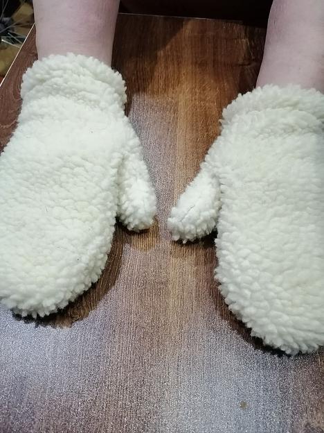 Варежки из экомеха в ассортименте ОПТ фото 1