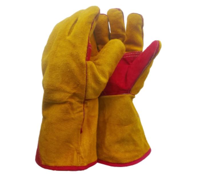 Спилковые краги с защитными накладками ОПТ фото 1