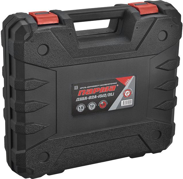 Дрель-шуруповерт акк. ПАРМА ДША-02А-1512/2Li [02.021.00014] { б/щет.12В, 2,0Ач, 2акк.(8шт/кор } фото 6
