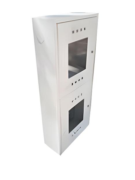 Шкаф пожарный ШПК 03 (320)-12-В 1300х700х300 мм с двумя кассетами сверху (Встраиваемый) фото 1