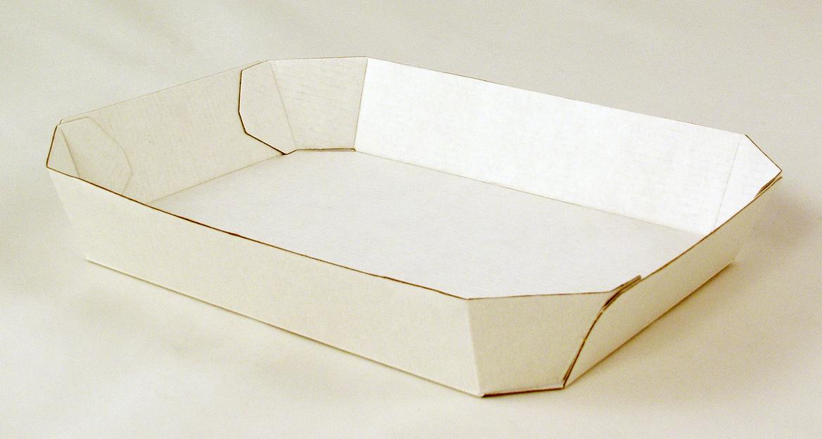 Лоток 170*130*34мм без печати, микрогофрокартон фото 1