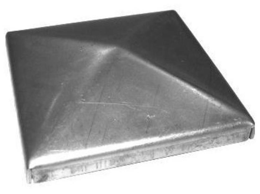 Верхушки,заглушки, крышка столба домик 50х50х1,2 мм фото 1