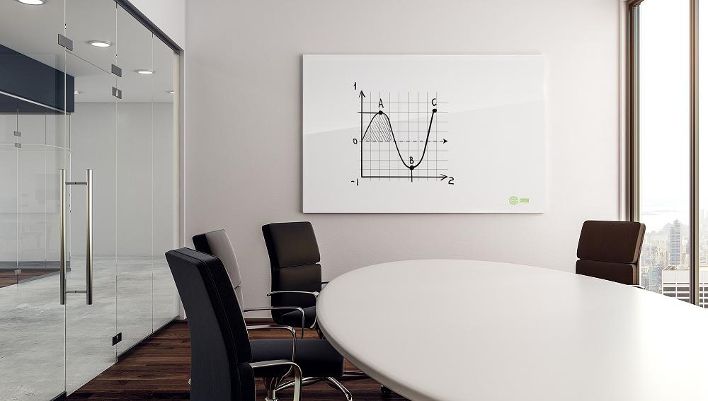 Доска стеклянная Cactus CS-GBD-65X100-UWT стеклянная ультра белый 65x100см стекло фото 2