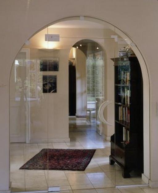 Дверь стеклянная для арочного проема фото 1