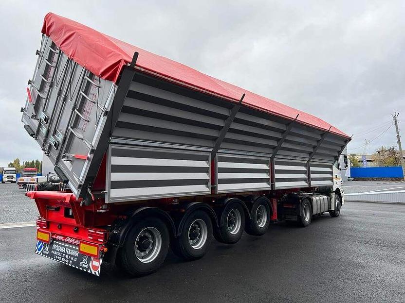 Полуприцеп-Зерновоз Самосвал (свал право/лево/назад) Тонар 9988 45 куб.м 4 оси фото 4