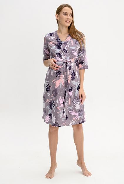 Комплект для беременных и кормящих, серый, монстера, Опт фото 1