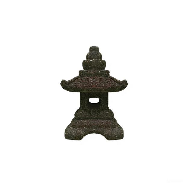 Китайский фонарь из камня 370х370х590 мм ОПТ фото 1