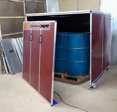 Теплокамера для разогрева емкостей (еврокубов, бочек и др.) фото 3