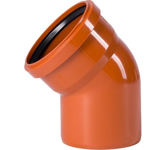 Отвод наружной канализации 160х45 град. фото 1