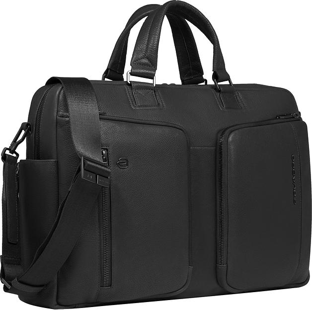 Деловая сумка Piquadro Cronus CA6025S134/N с отделением для ноутбука черный натур.кожа фото 2