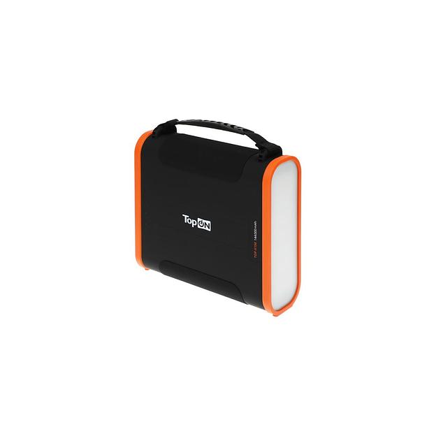 Электростанция портативная TopON TOP-X150 148000mAh 5A QC3.0/PD3.0 4xUSB солн.бат. черный/оранжевый фото 1