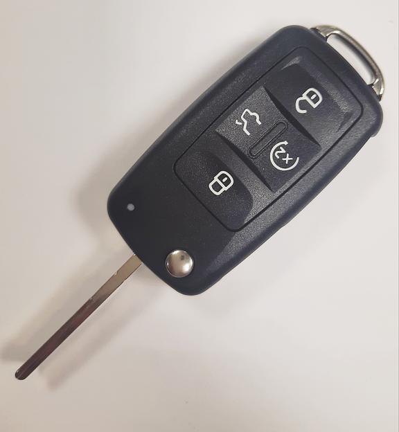 Корпус ключа VOLKSWAGEN выкидушка 4 кнопки фото 1