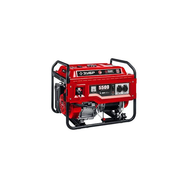 Бензиновый генератор Зубр СБ-5500Е, 220 В, 5.5кВт фото 1