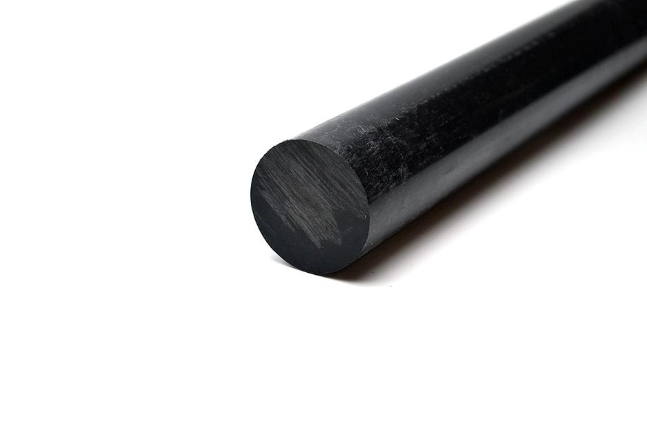Полиацеталь черный стержень ПОМ-С Ф 40 мм (L=1000 мм, ~2,0кг) фото 2