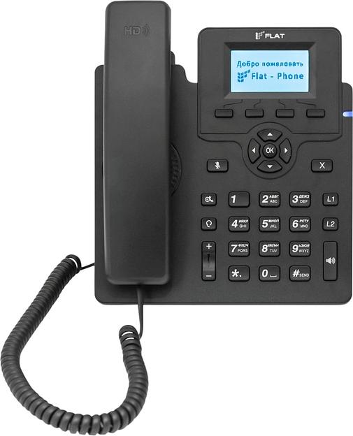 Телефон IP Флат Flat-Phone-C10 черный фото 1