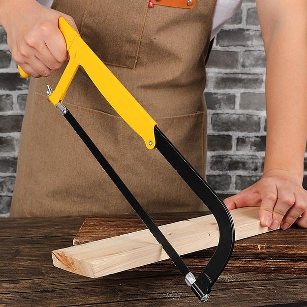 Ножовка по металлу раздвижная трехразмерная Deli DL6008 200/250/300мм, полотно из стали 65Mn, корпус из стали Q195, регулируемый угол резки 45-90 град. фото 7