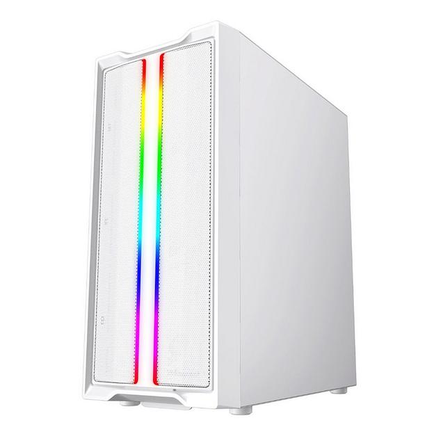 Корпус Powercase Mistral Evo White, Tempered Glass, 1x 120mm PWM ARGB fan + ARGB Strip + 3x 120mm PW фото 2