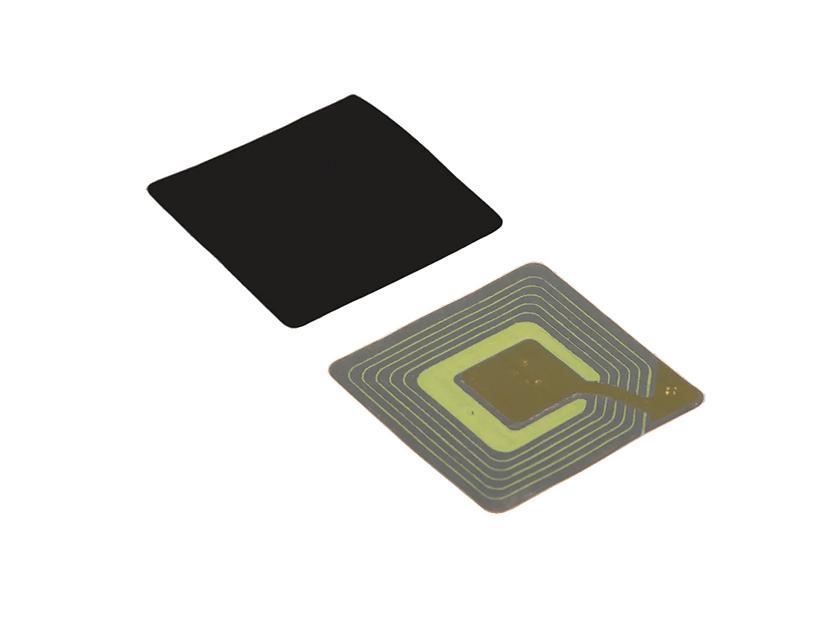 Этикетка 40*40 мм черная ОПТ фото 1