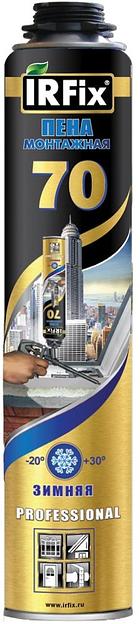 Пена монтажная IRFix 70 профессиональная зимняя 880мл фото 1