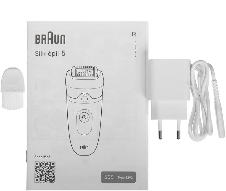 Эпилятор Braun SE5-000 скор.:2 насад.:1 от аккум. белый фото 7