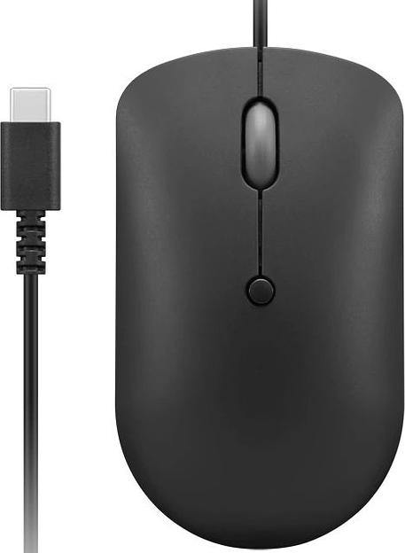 Мышь Lenovo 400 черный оптическая (2400dpi) USB-C (3but) фото 1