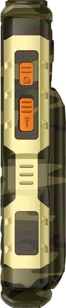 Мобильный телефон BQ 2430 Tank Power 32Mb камуфляж/золотистый моноблок 2Sim 2.4" 240x320 0.3Mpix GSM900/1800 GSM1900 MP3 FM microSD max32Gb фото 3