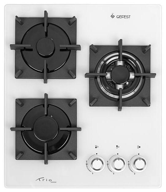 Газовая варочная поверхность Gefest ПВГ 2100-01 K32 белый фото 1