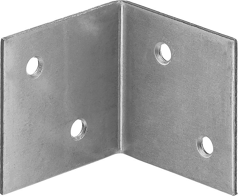 ЗУБР УМШ-1.5, 40 x 40 x 40 x 1.5 мм, белый цинк, широкий мебельный уголок (31034-40) фото 1